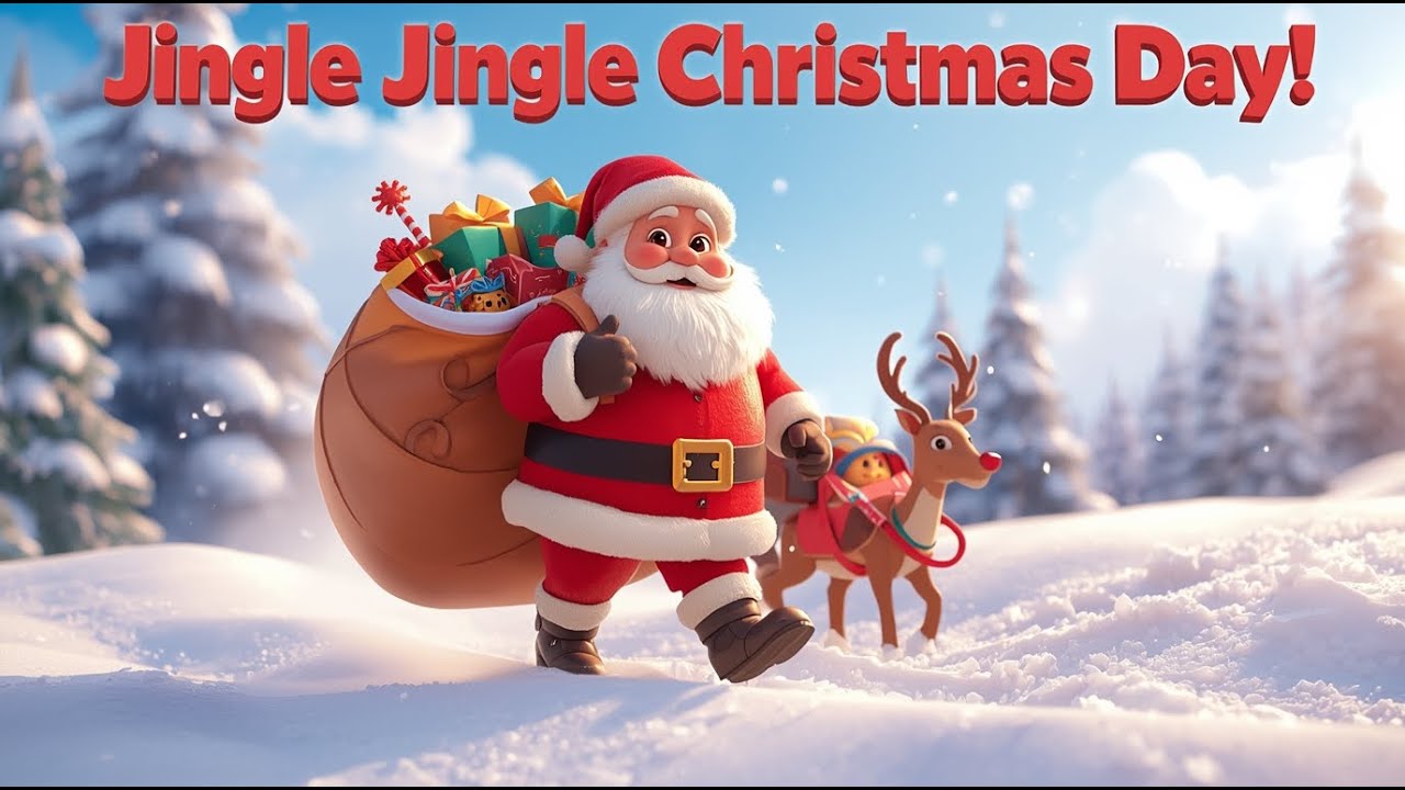 🎅Santa's Christmas Song💕 | Kids Dancing & Singing 🎅