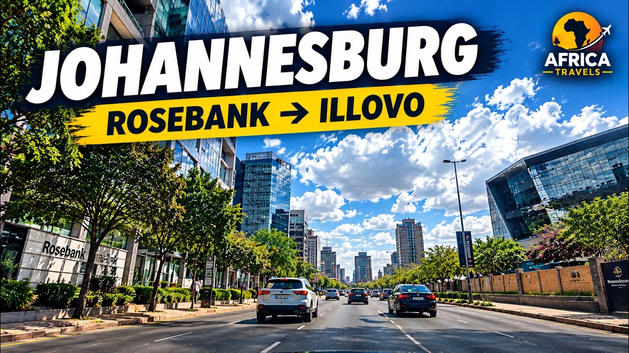 Johannesburg, South Africa 🇿🇦 | Driving from Rosebank to Illovo | 4K Driving Tour