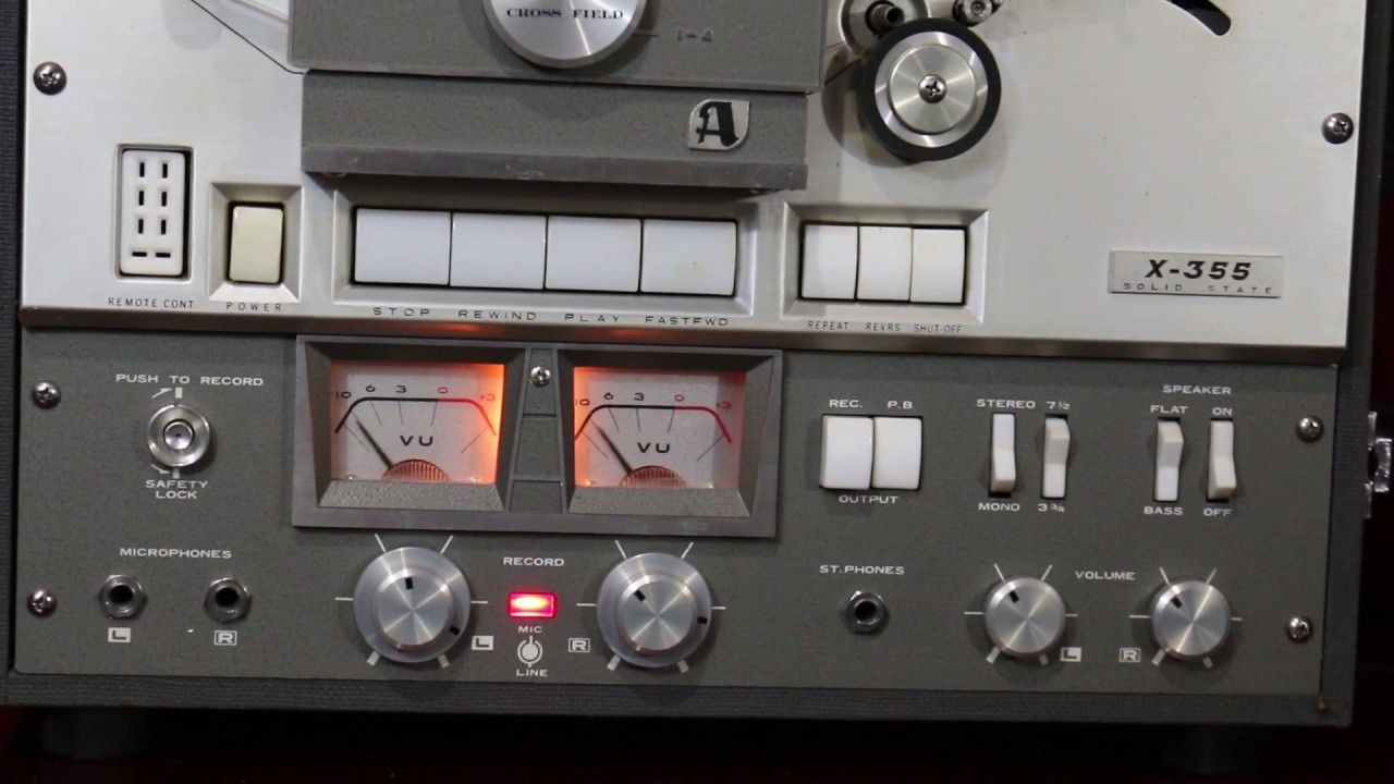 Akai X 355 Reel to Reel Demo