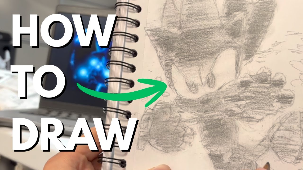 How To Draw Super CYBER SONIC from Sonic Frontiers | Step-by-step