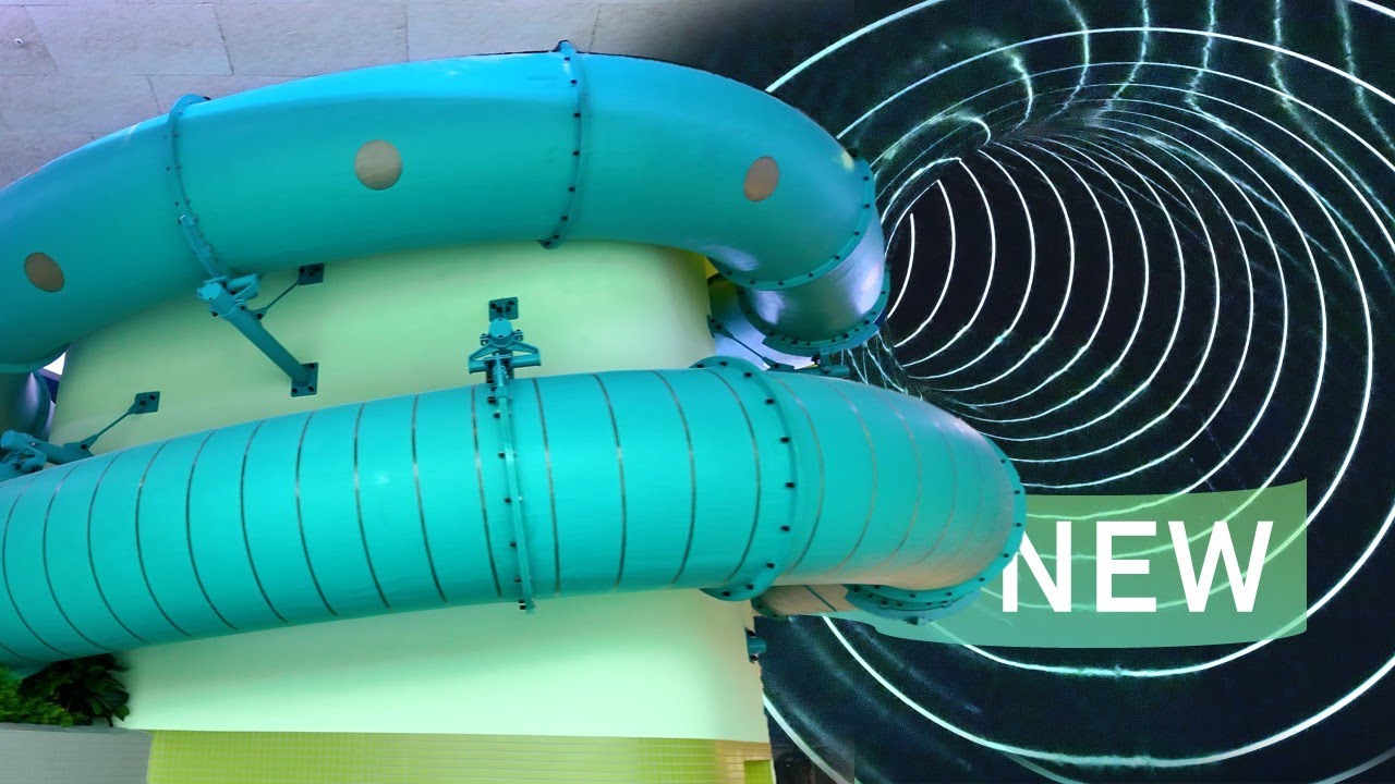 Neue Indoor-Wasserrutsche in Frankfurt: Main Bad Bornheim - Röhrenrutsche [NEW 2025] POV