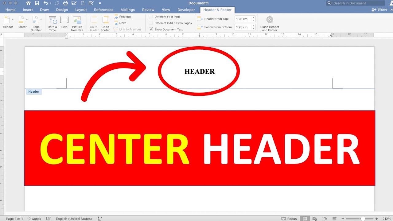How To Align Heading In Center In Word