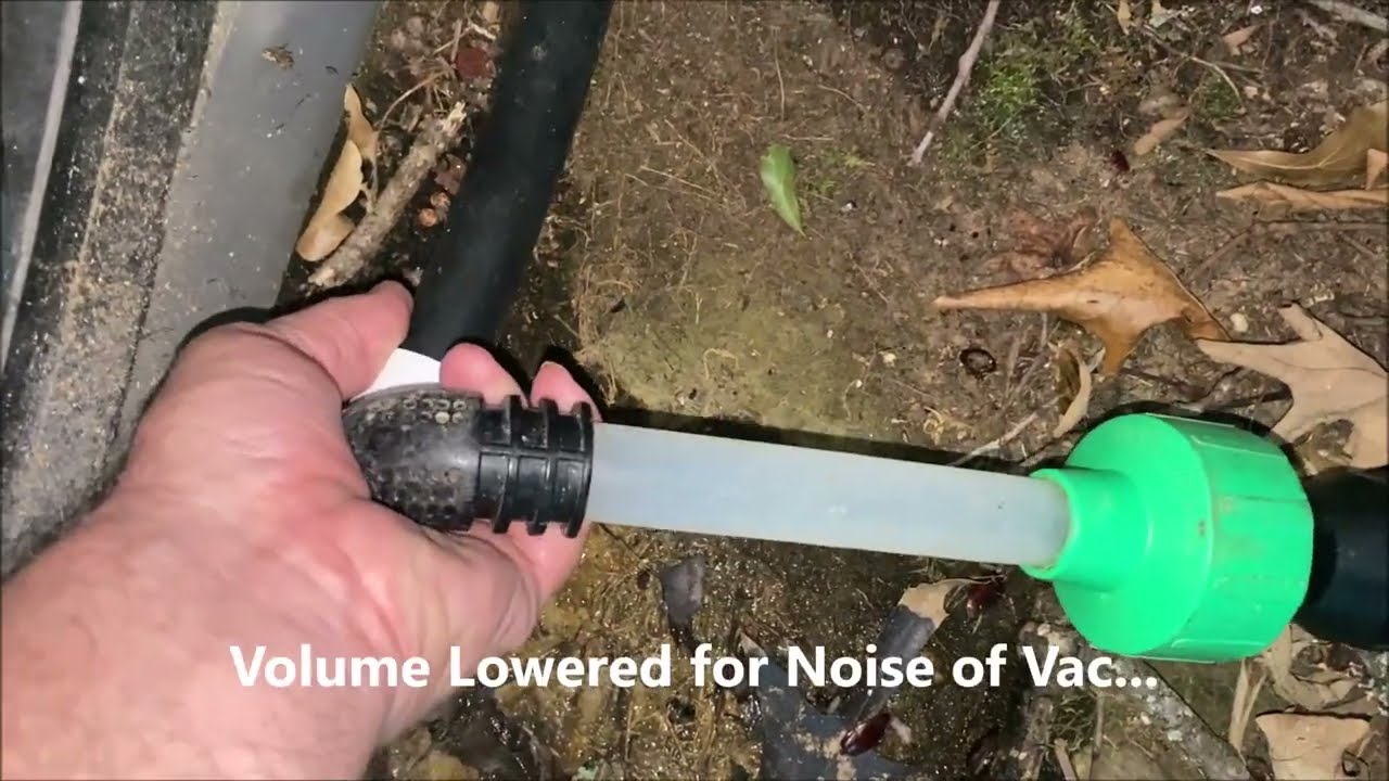 Flushing an AC Drain Pipe Clog