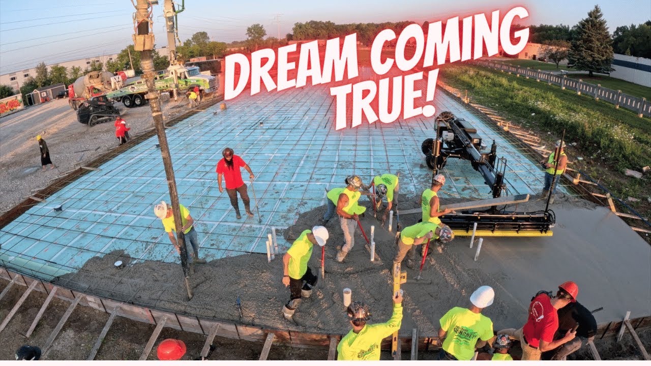 My biggest concrete pour EVER! Awesome!