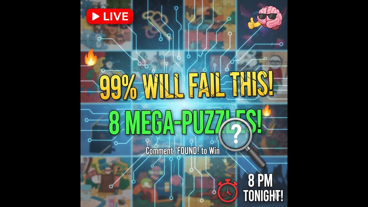 🚨 LIVE: 8 MEGA PUZZLES! 🧠 99% Will Fail the 60-Second Challenge! #PuzzleLive