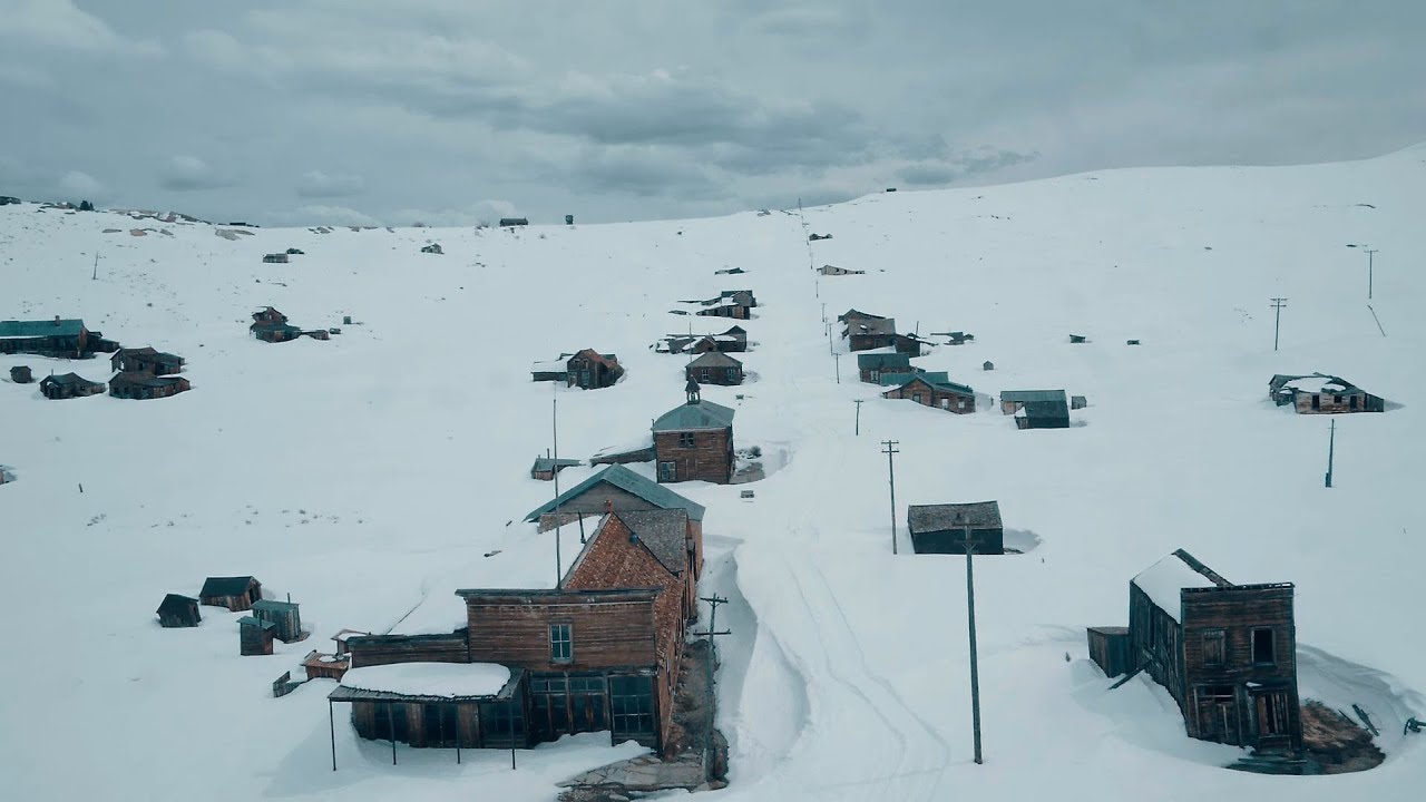 Bodie Ghost Town in Winter | HD Drone Raw
