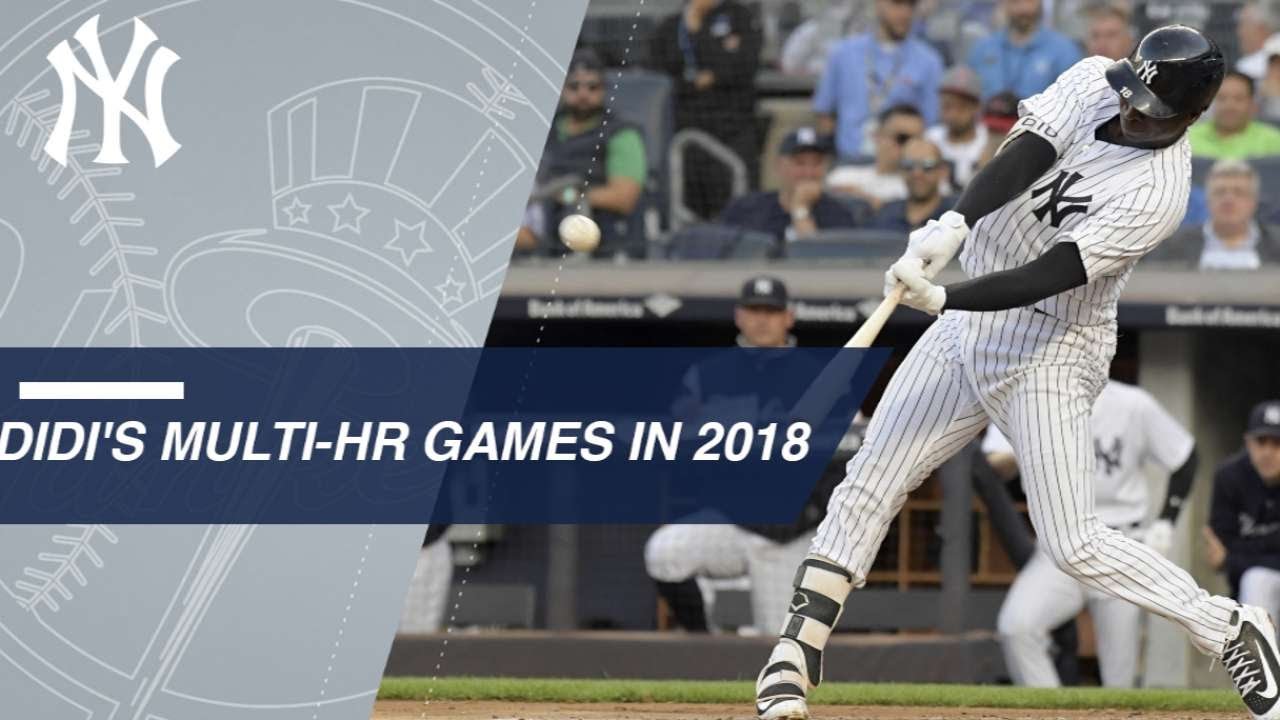 Didi Gregorius' three multi-homer games in 2018