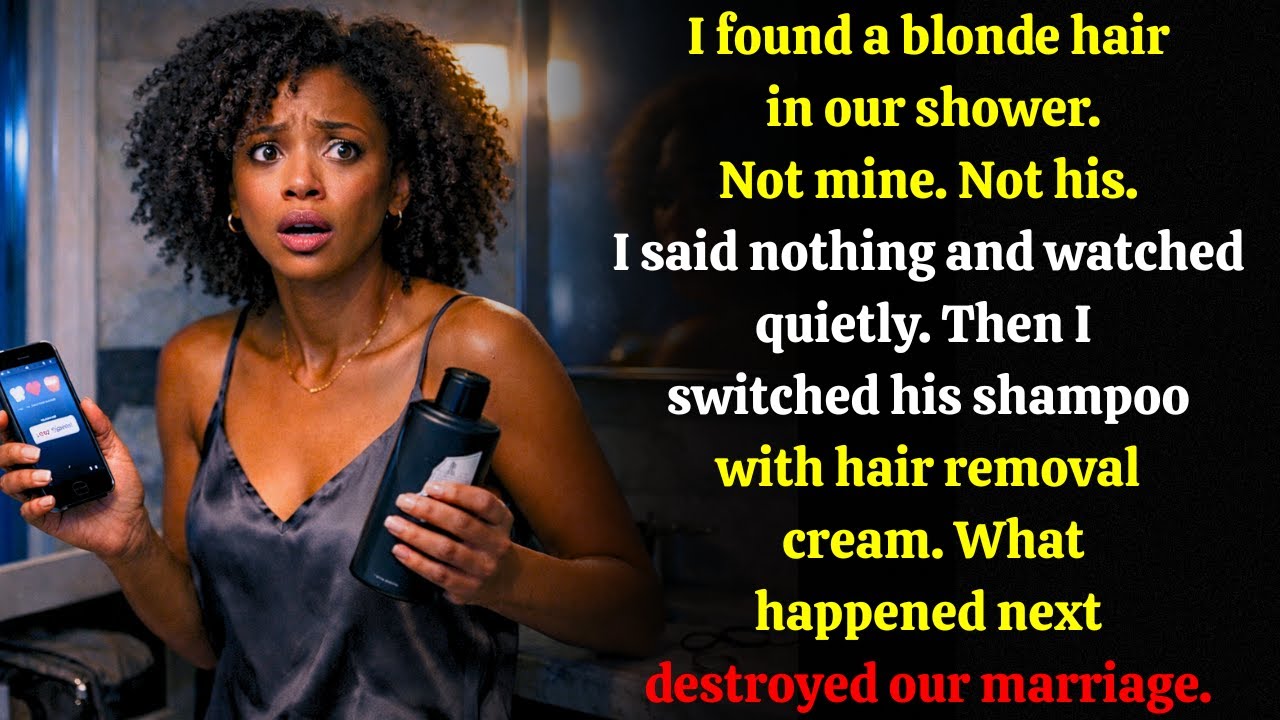 I swapped the shampoo and discovered he was cheating on me!