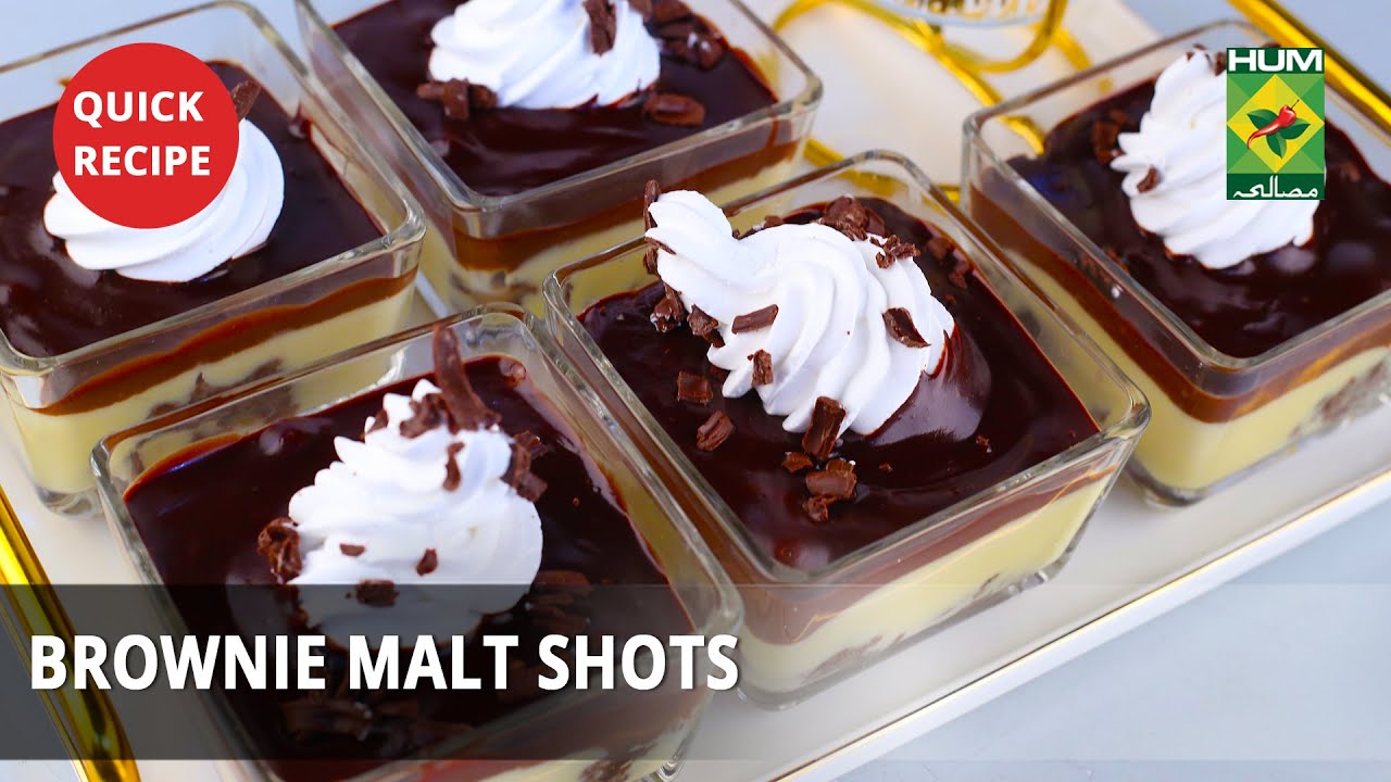 Brownie Malt Shots | Quick Recipes | Masala TV | Chef Shireen Anwar