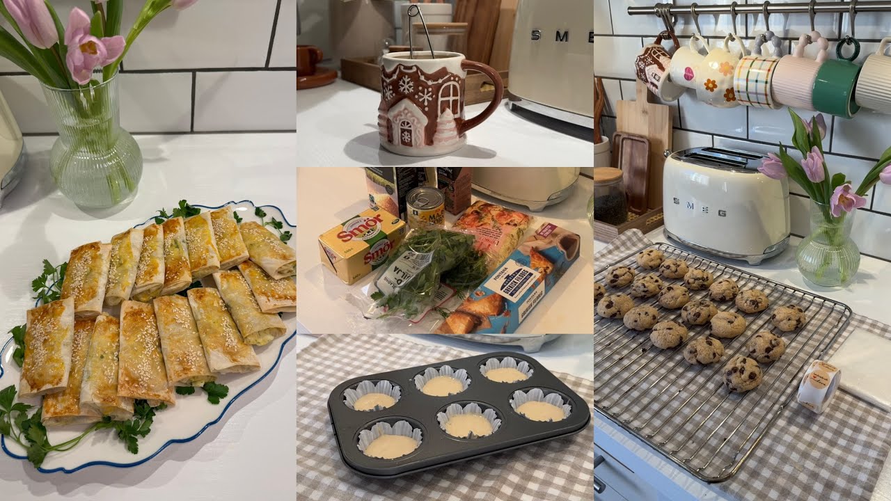 Slow living in Sweden/ Cooking Turkish borek🫔/ Baking Vegan cupcakes 🧁/ Slow time in my kitchen vlog