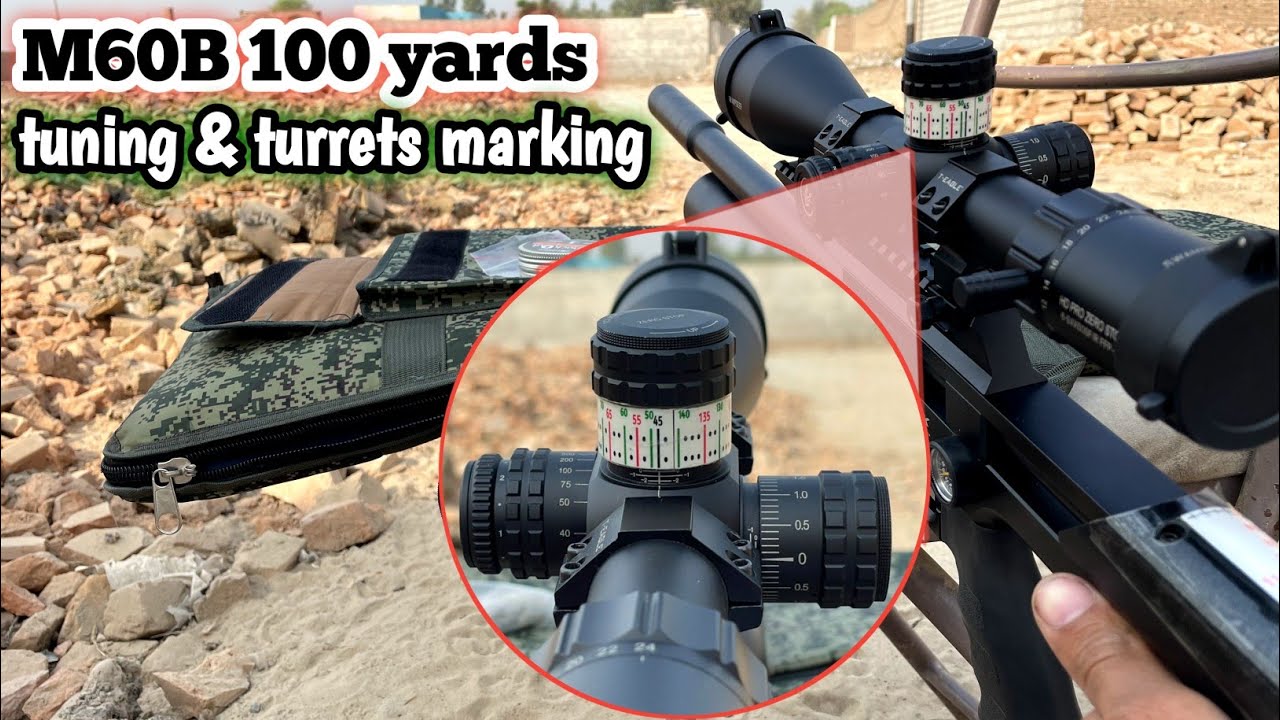 How to make turrets || how to tune M60b || 100 yards accuracy test