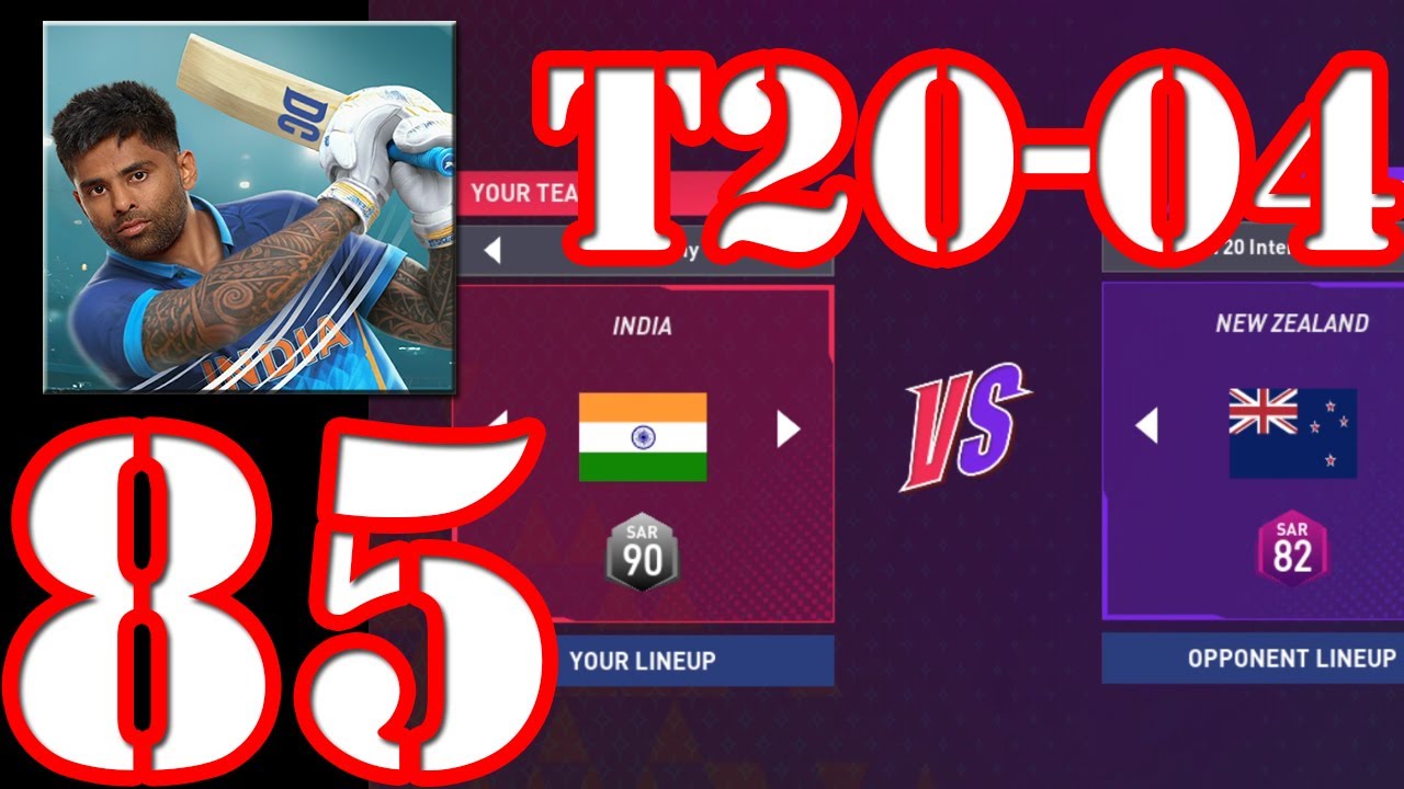 Dream Cricket 2025 | India vs New Zealand | T20-4 | Gameplay Episode 85 (Android)