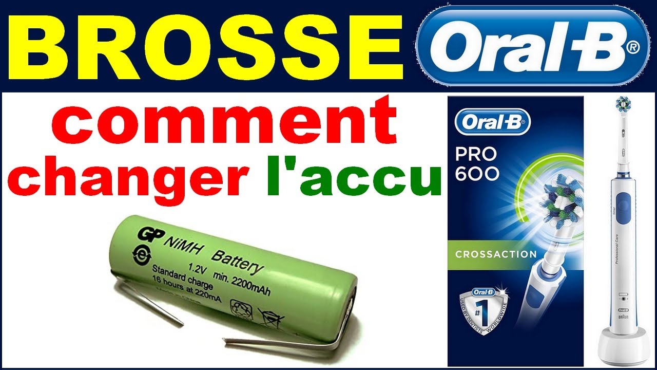 ✅ Oral B pro COMMENT CHANGER LA BATTERIE  - Battery Replacement Guide for Braun Oral-B
