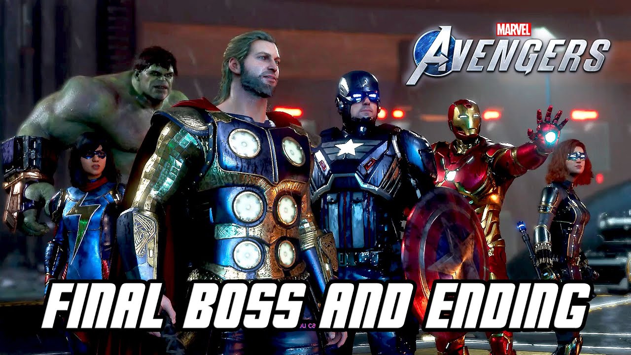 Marvel's Avengers - Final Boss, ENDING, & Credits (2020, PS4 PRO)