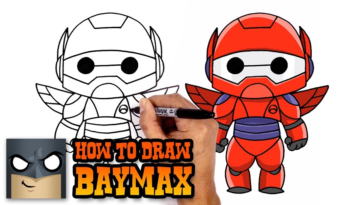 How to Draw Baymax | Big Hero 6 (Art Tutorial)