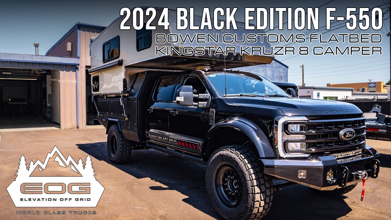 Доставка F-550 Black Edition 2024 года (с участием Bowen Customs Flatbed и Kingstar KRUZR 8)
