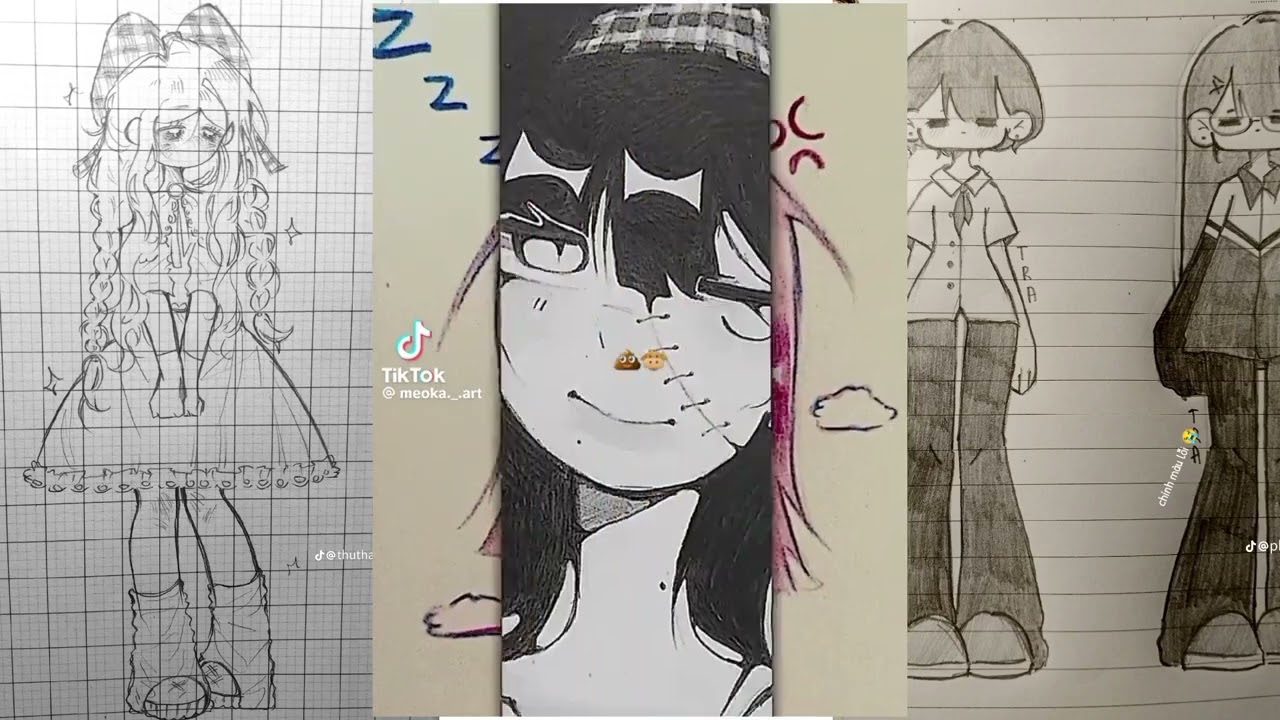 [ tiktok ] tổng hợp các video vẽ trên tiktok 🎨 ( cre : trên vid )
