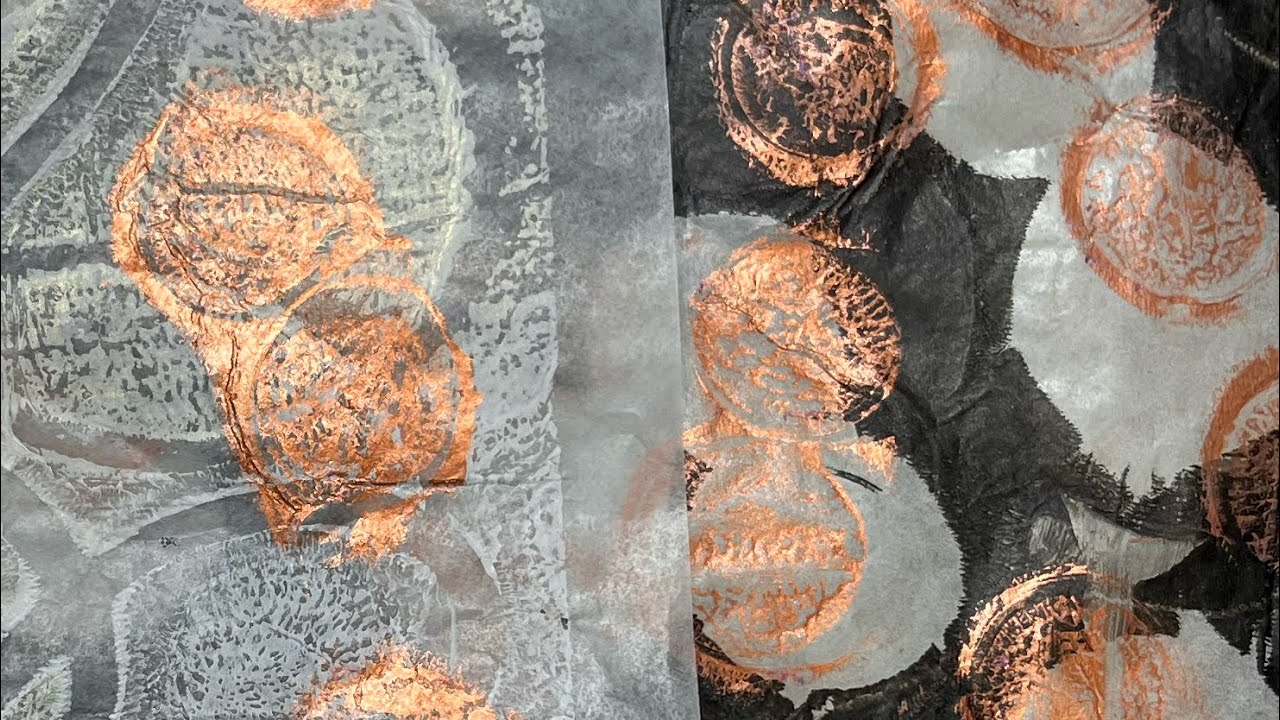How will coins work for gelli printing . Let’s find out