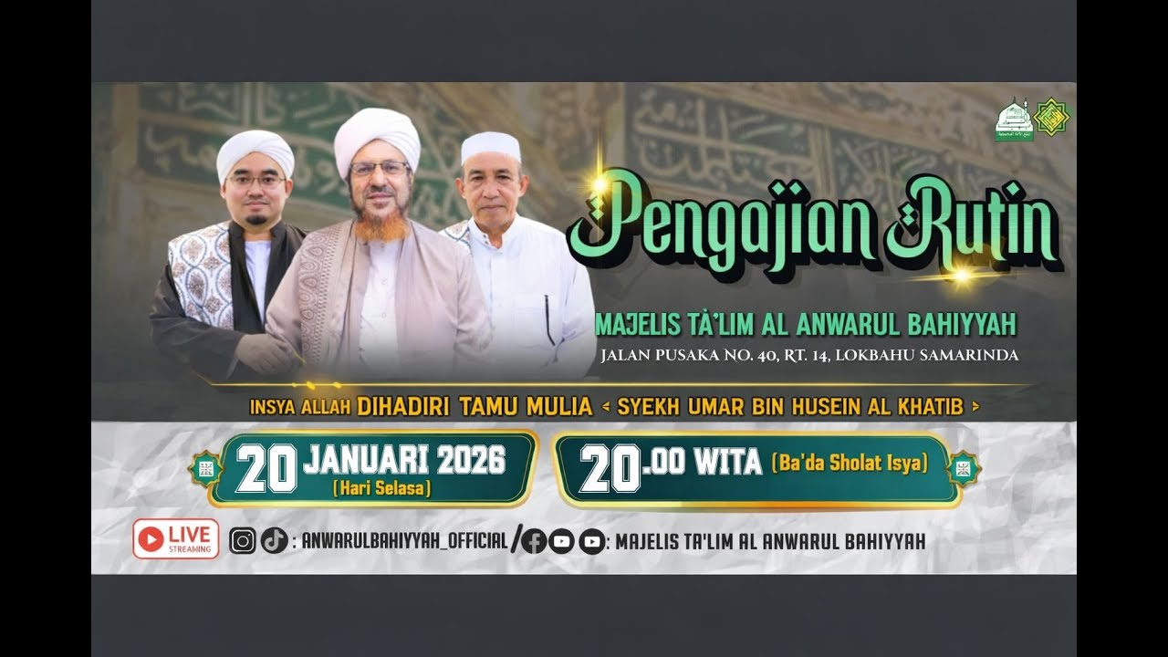 🔴 [LIVE] Maulid dan Pengajian Rutin 20 Januari 2026