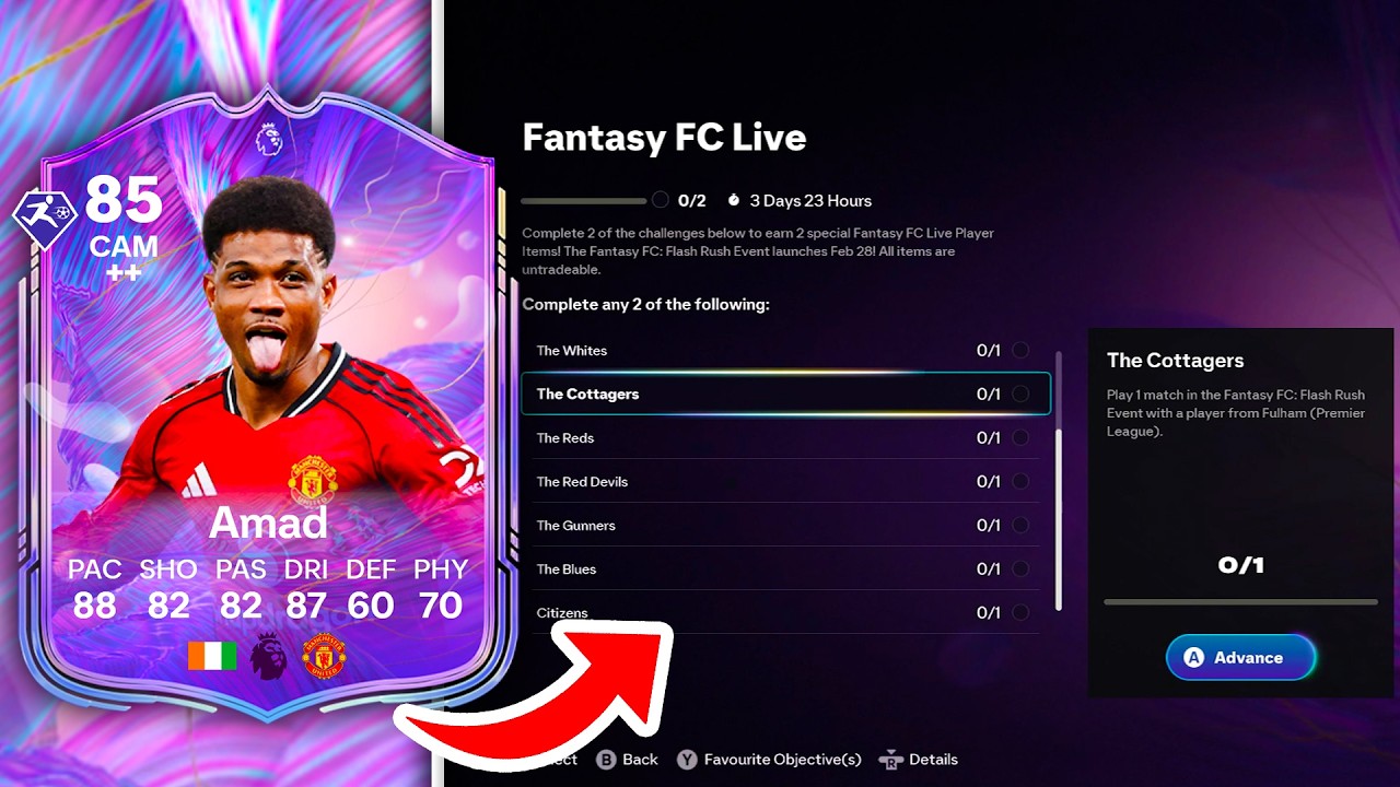 How to Complete Fantasy FC Live Objectives in FC 26 Ultimate Team