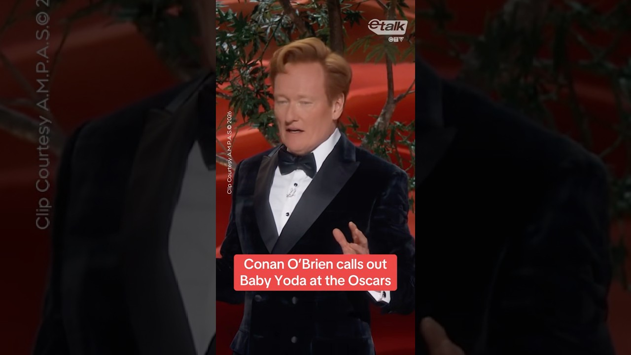 Conan O&rsquo;Brien calls out Baby Yoda at the Oscars