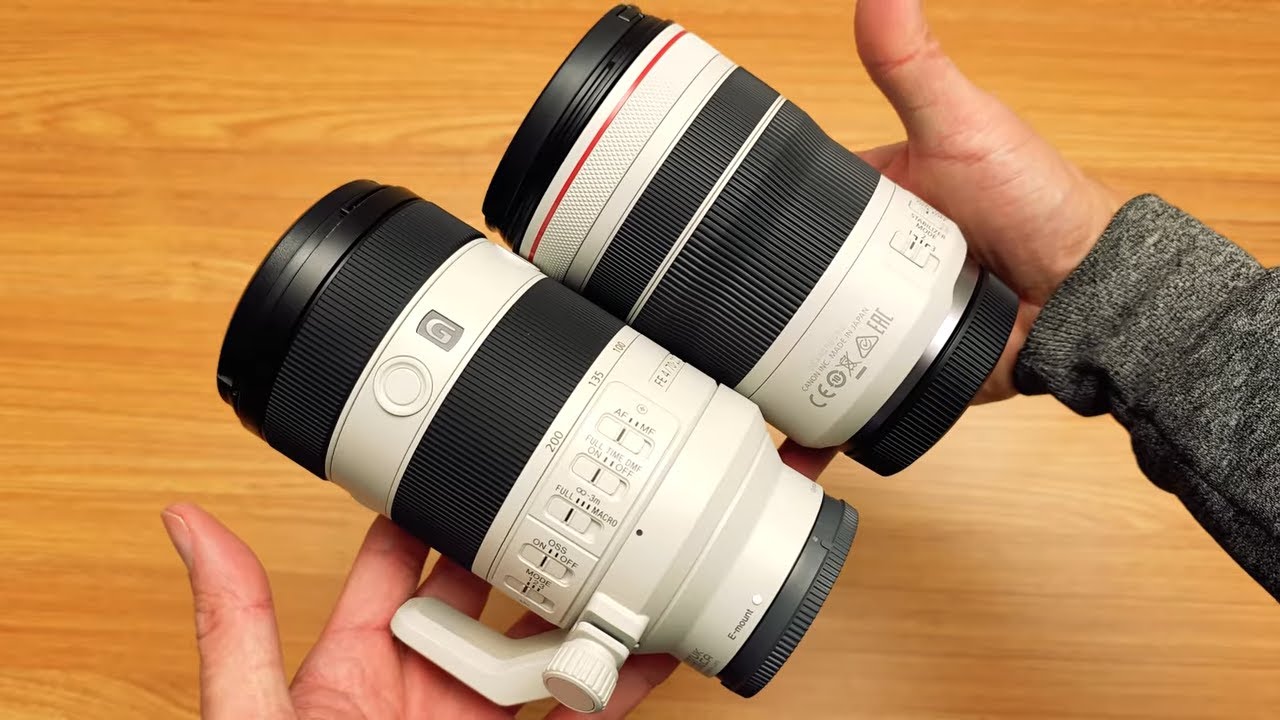 Canon RF 70-200mm F4 L IS и Sony FE 70-200mm F4 Macro G OSS II | Сравнение объективов и камер