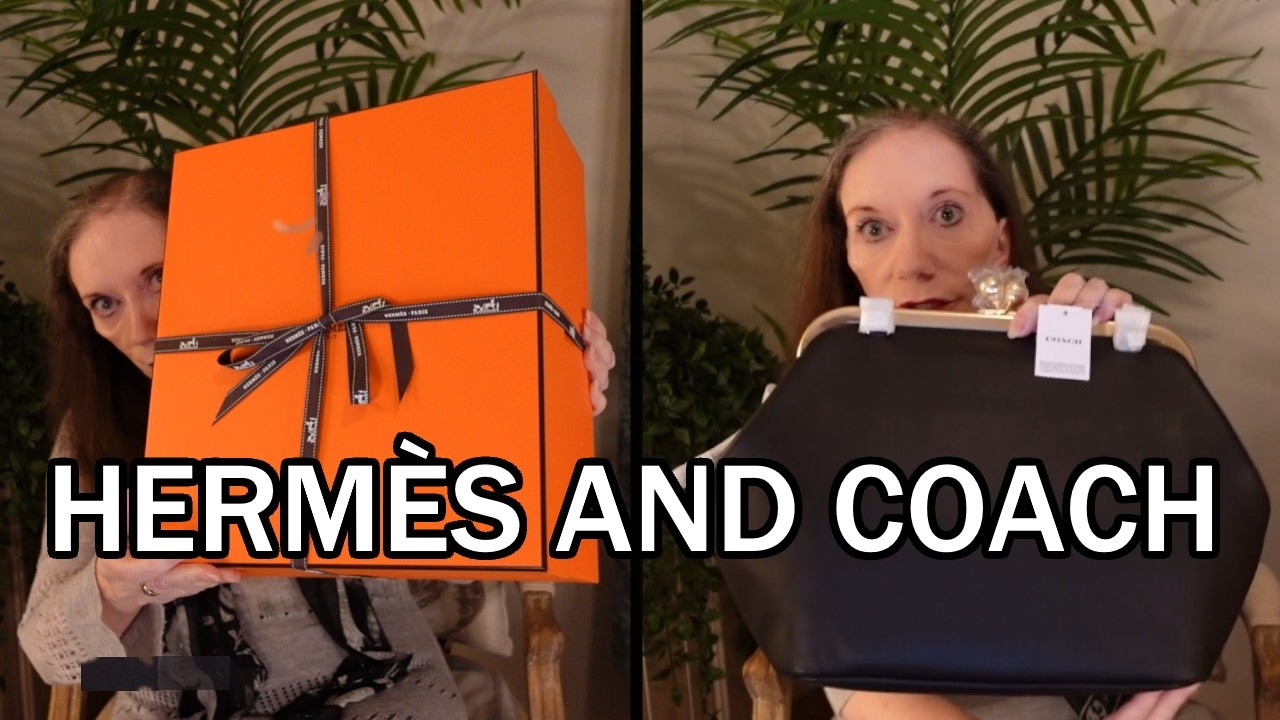 Распаковка HERM&Egrave;S MEDOR Noir и COACH Kisslock