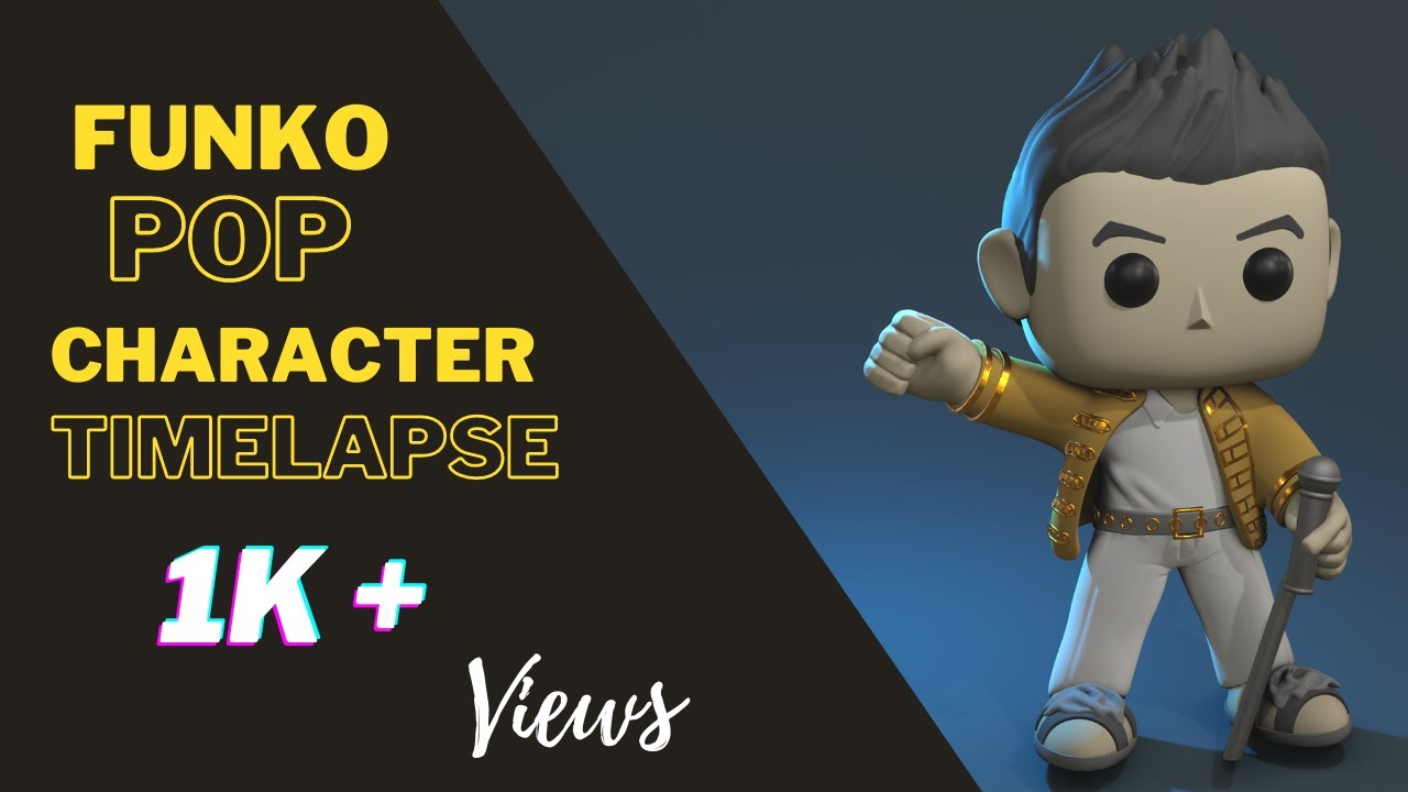 Zbrush - Funko Pop Rockstar | Making video | Timelapse