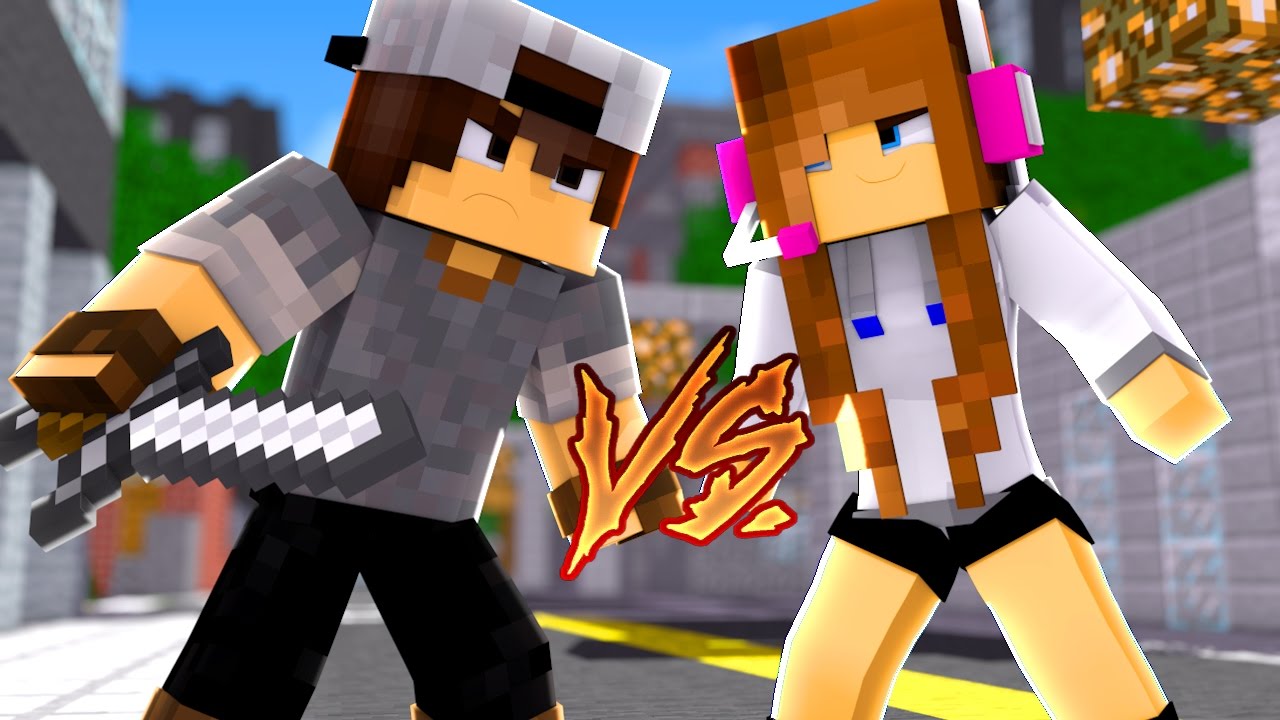 Minecraft: CORRIDA PVP - SR PEDRO vs BIBI!