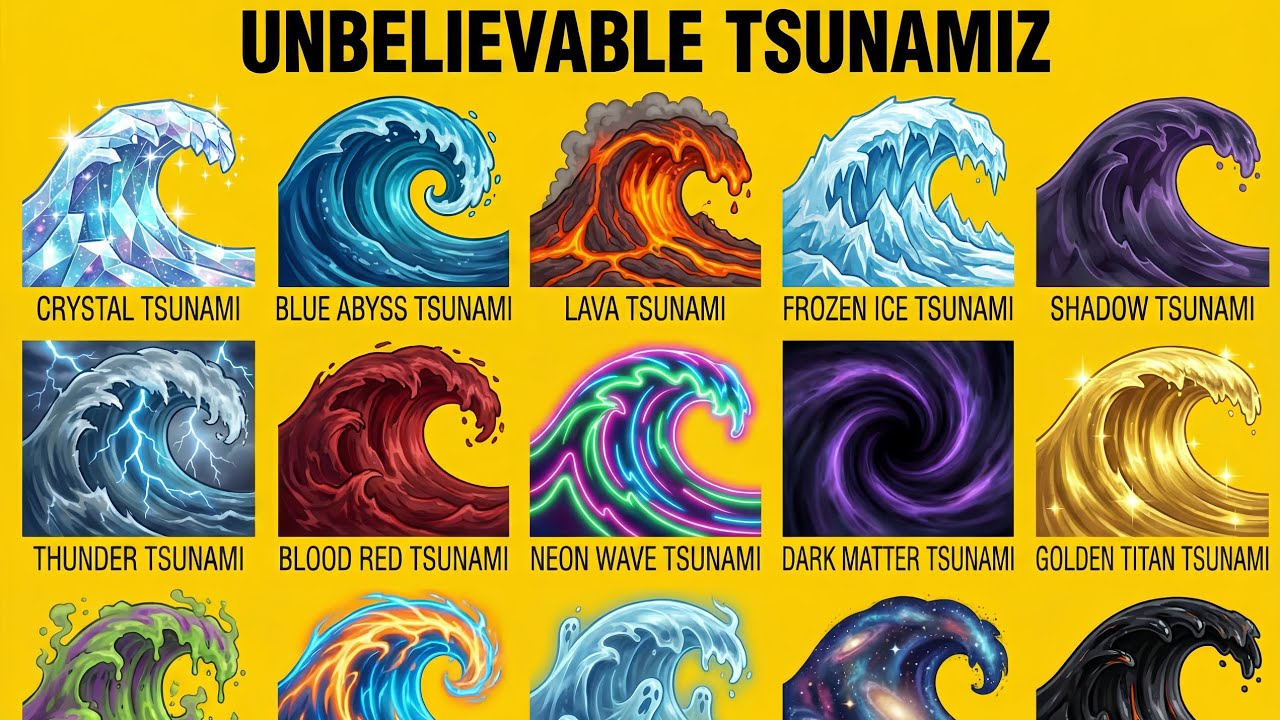 Unbelievable Tsunamiz | 15 Most Powerful & Fantasy Tsunami Types Explained