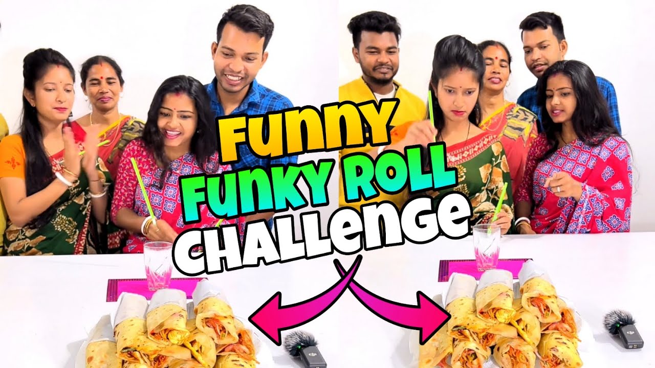 Funny Funky Rolls Challenge with Family