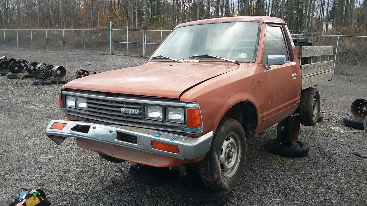 1983 Nissan 720 Pickup in the Junkyard