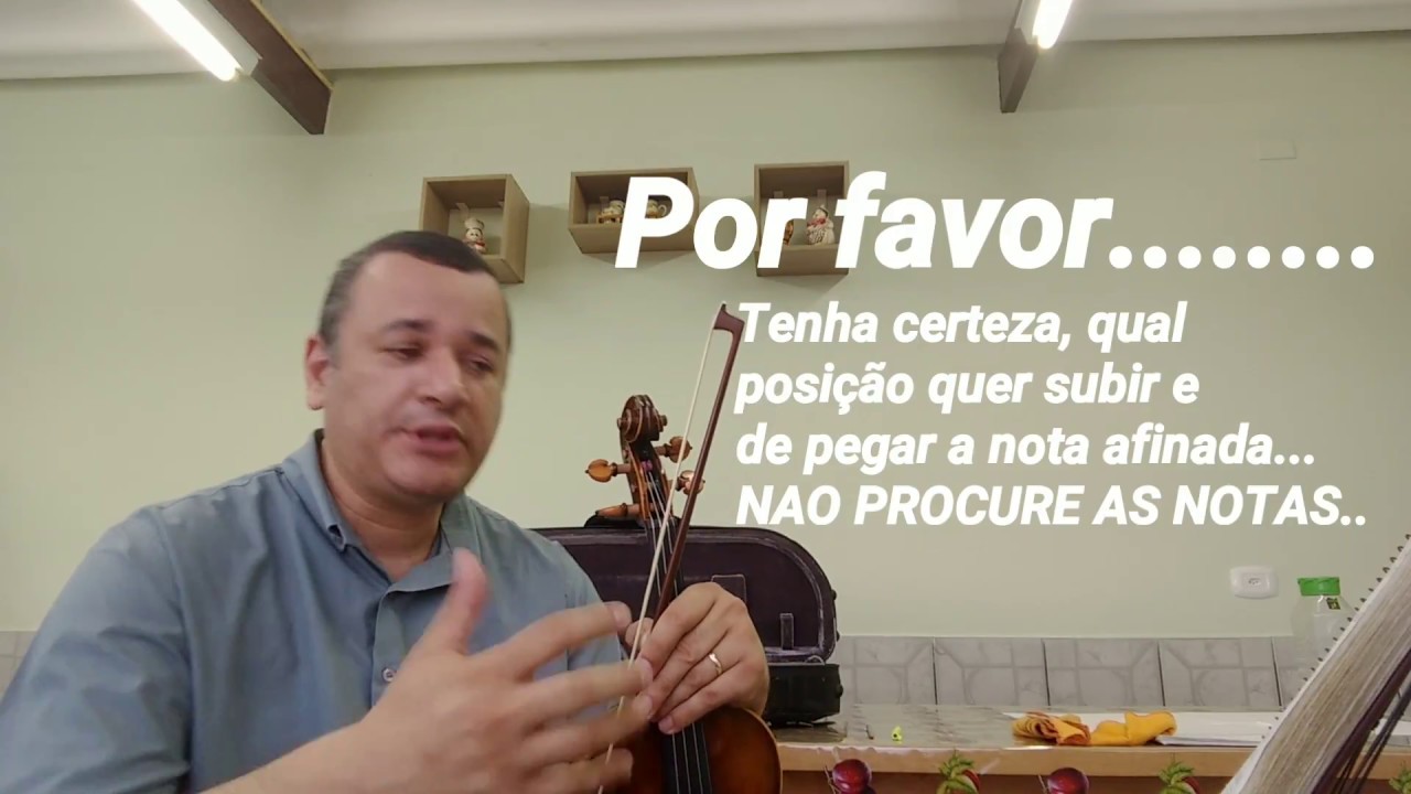 Dicas de como e onde fazer a mudança de posição do Violino nos hinos CCB