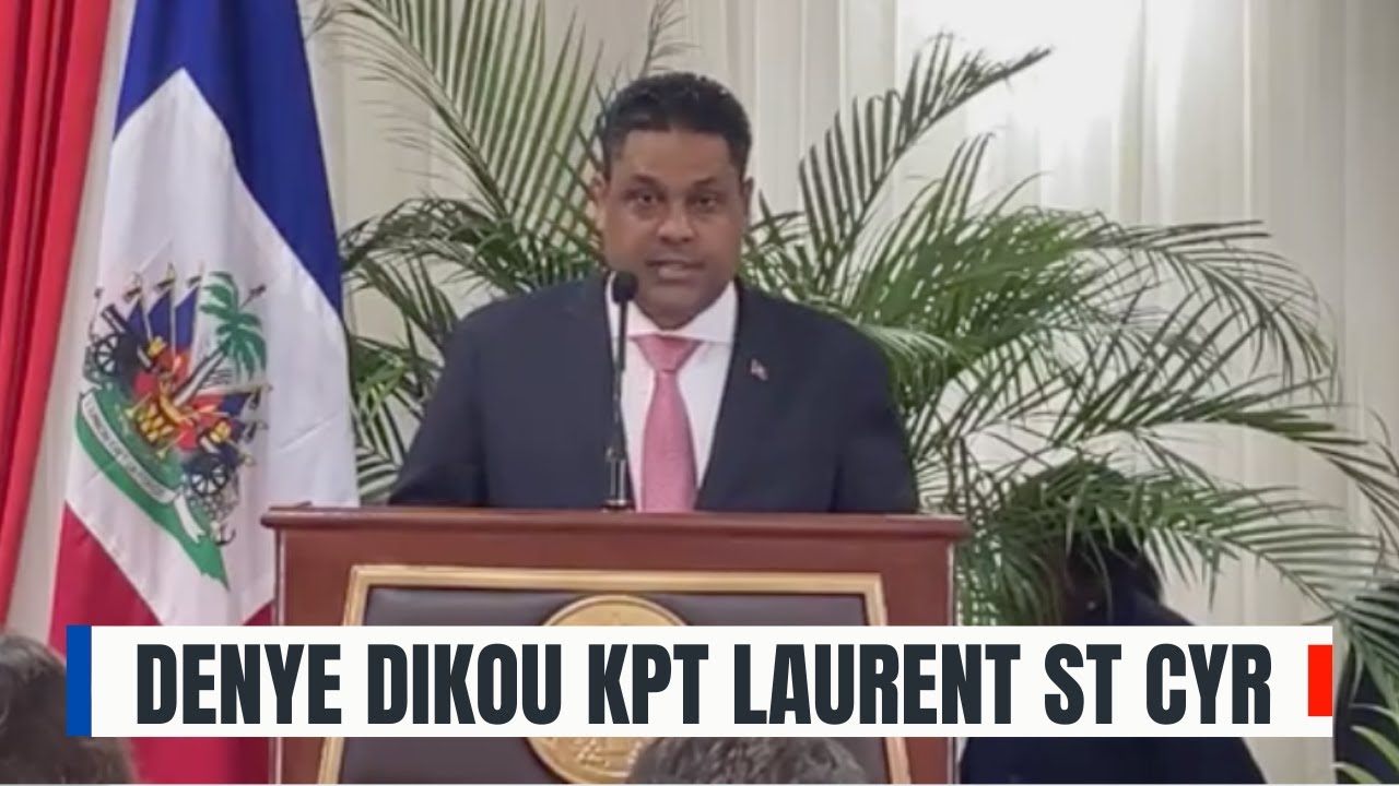 FLASH! Denye Diskou Konseye Prezidan Laurent St CYR pou mete fen nan MANDA KPT a.