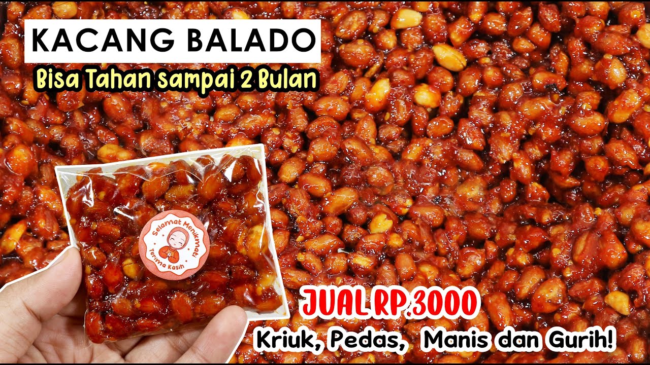 IDE JUALAN NIH, AWET KRIUK HINGGA 2 BULAN! KACANG BUMBU PEDAS MANIS/KACANG BALADO