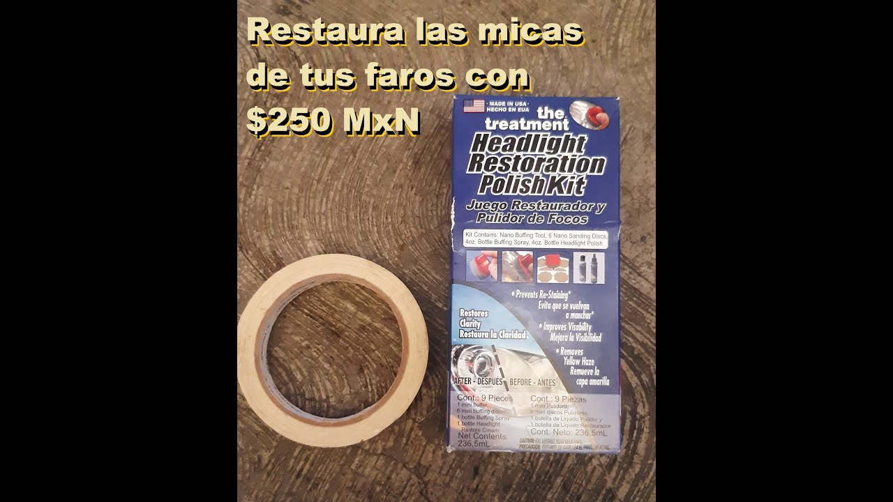 Renueva las micas de tus faros con este producto.