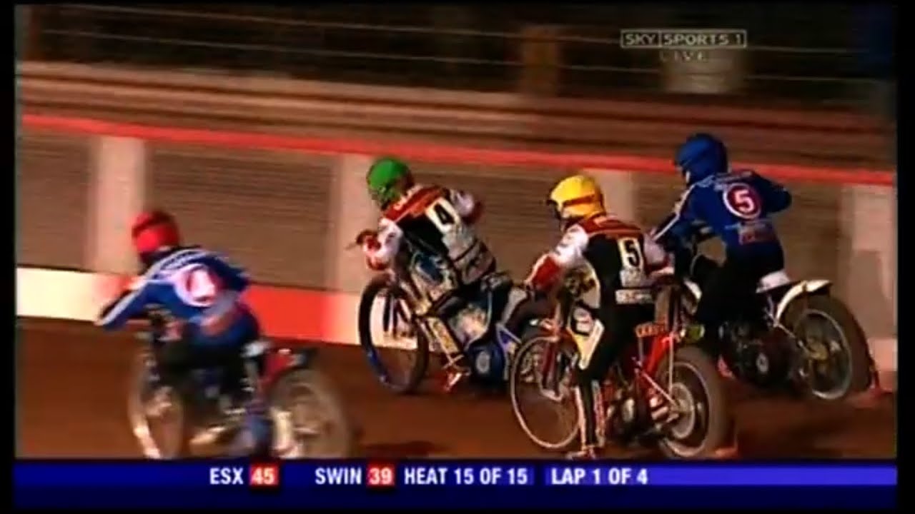 Arena Essex Hammers v Swindon Robins 2006 Heat 15 - Elite League Speedway at the Arena-Essex Raceway
