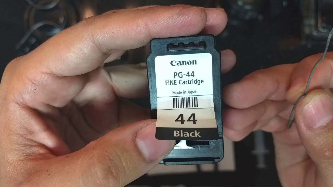 Recarga Cartucho Canon PG - 44 ( sem quebrar a tampa)