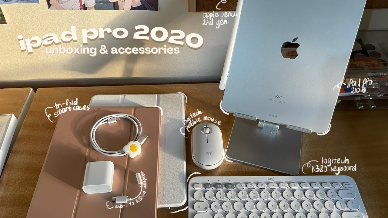 🍎 ipad pro 2020 (11”, silver) unboxing + apple pencil & accessories 📦 | philippines