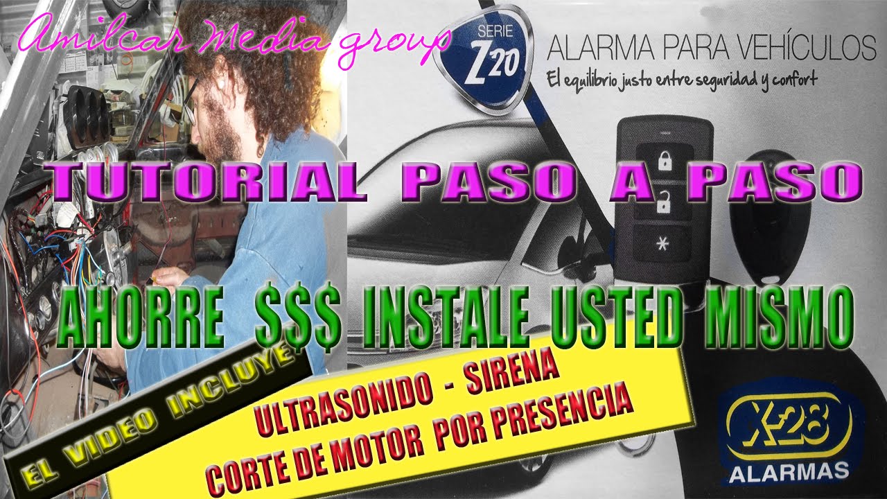 instalación de alarma automotor / volumetricos / presencia / corte de motor