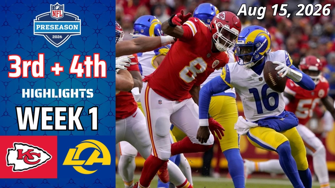 Chiefs против Rams: Полный обзор матча, 3-я + 4-я четверти | 15 августа | Предсезонка НФЛ 2026 | ...