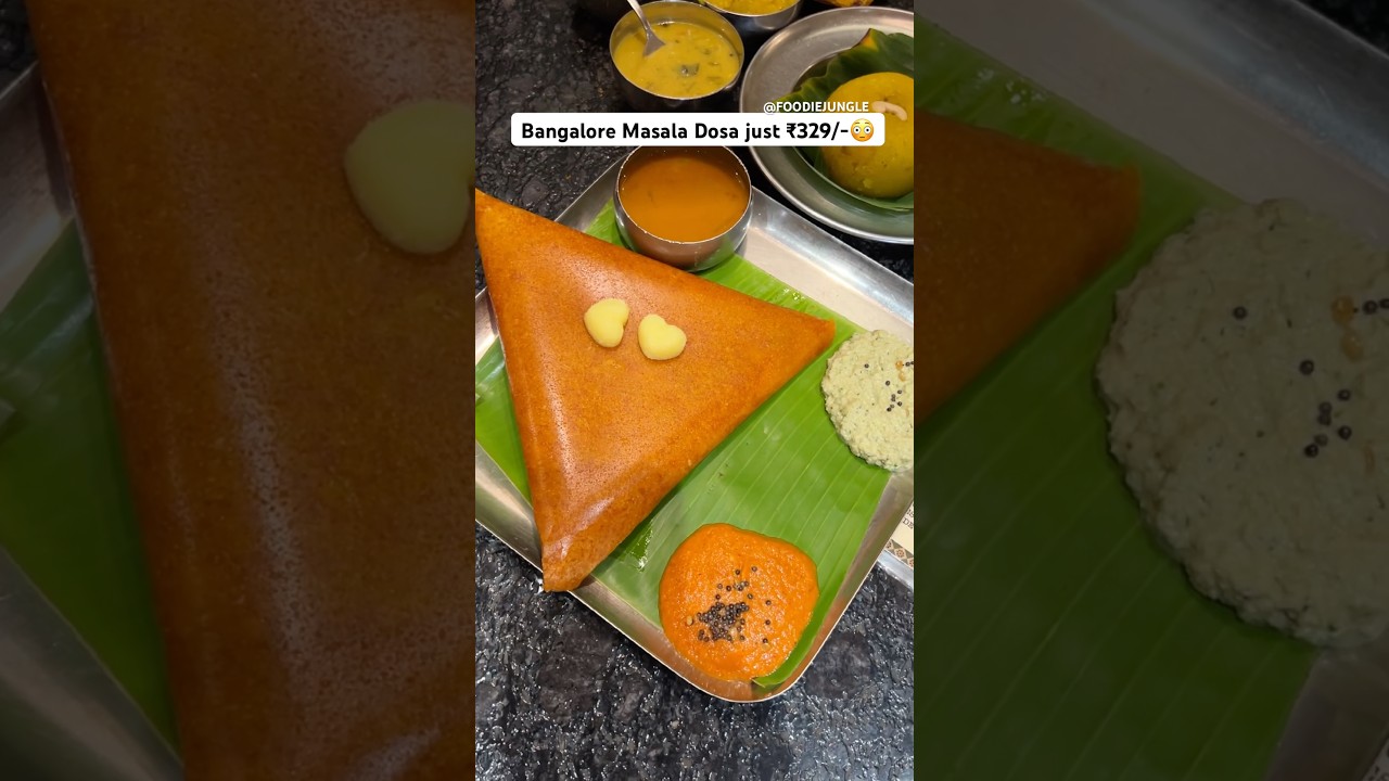Bangalore&rsquo;s Viral Masala Dosa😍 #indianstreetfood #viral #dosa #trending #shorts