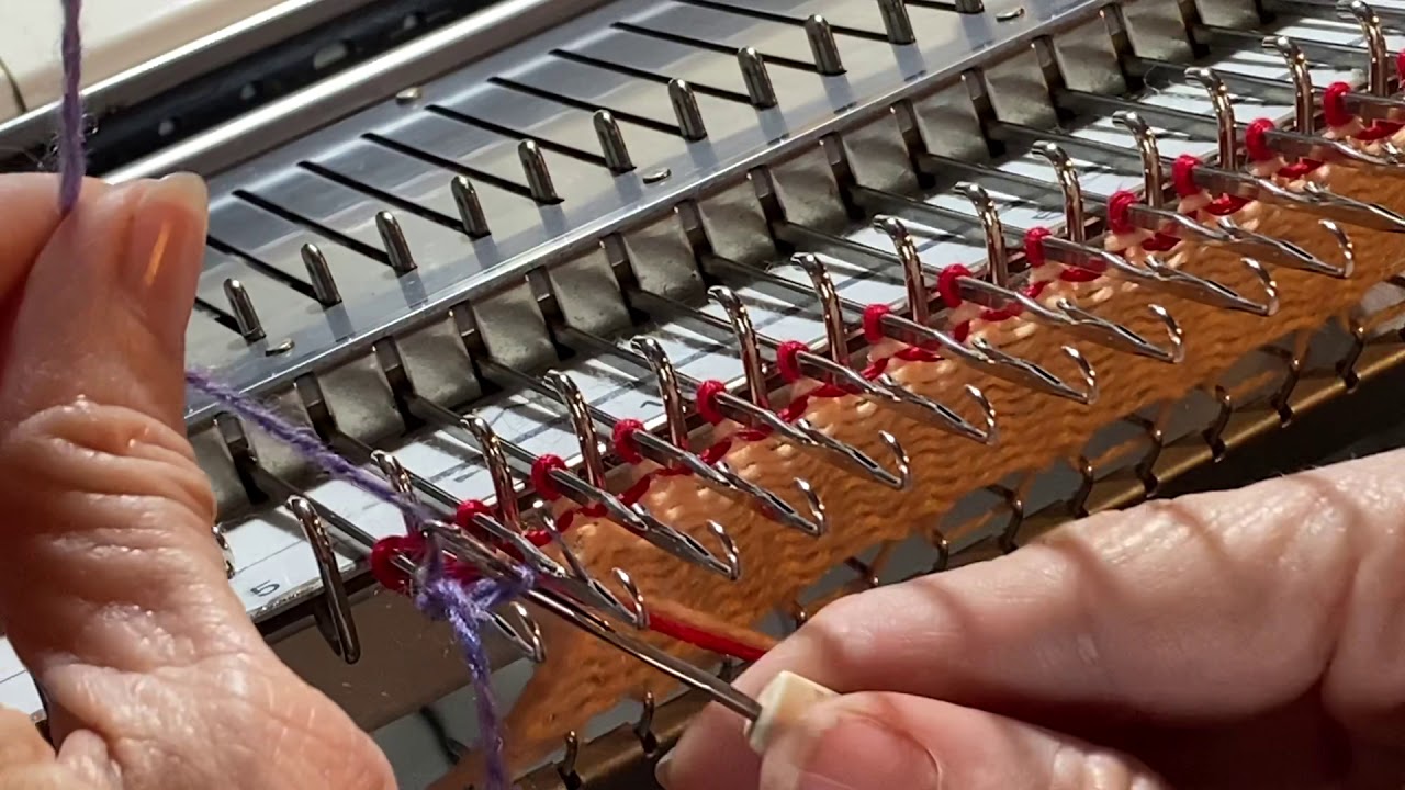Crochet Cast On with Waste Yarn and Ravel Cord for machine knitting
