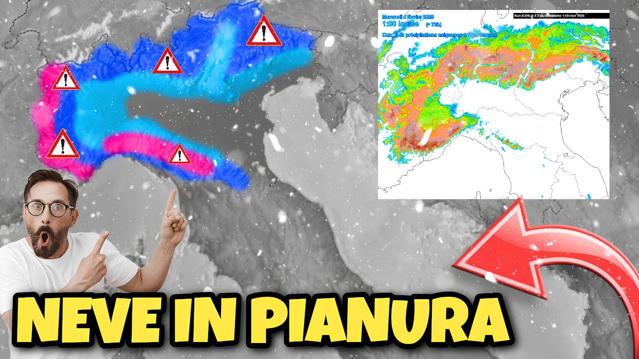 ▶  METEO-  GRANDE MALTEMPO E POSSIBILE NEVE ABBONDANTE ANCHE IN PIANURA, ANALISI