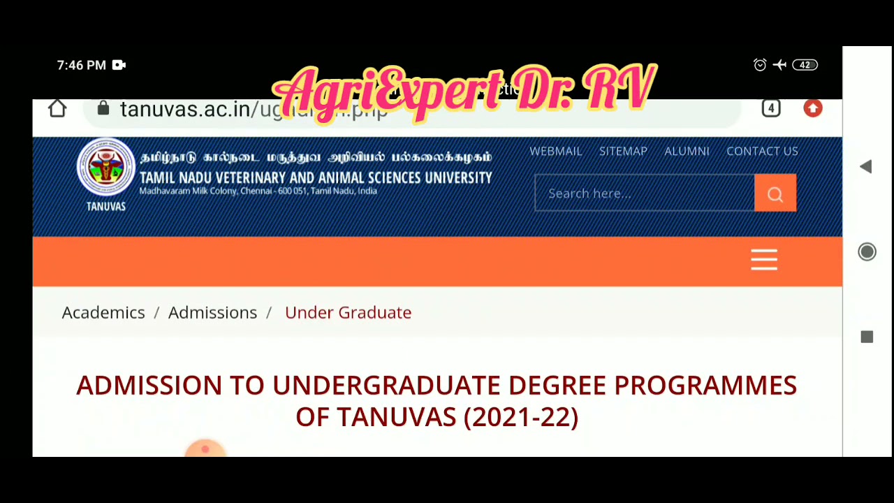 Veterinary rank list 2021| Tanuvas online counselling 2021|B.V.Sc OnlineCounselling|TANUVAS Ranklist