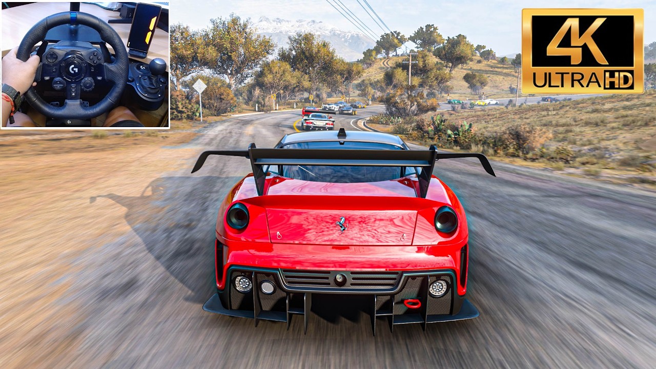Ferrari 599XX vs SUPER CARS - Forza Horizon 5 | Logitech G923 Steering MAL