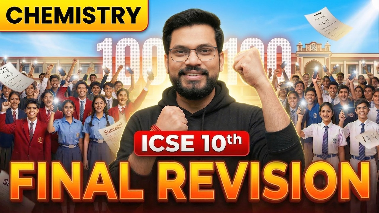 🔥 ICSE 10 Chemistry Last Minute Revision 5 AM | Class 10 Chemistry Revision For Board Exam 2026