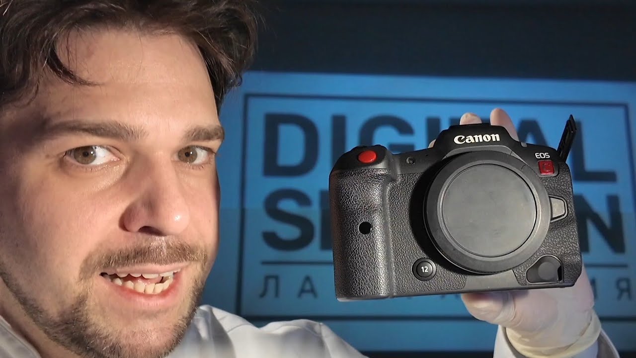 часть 1. canon r5c. подключили 12v адаптер и сожгли камеру.