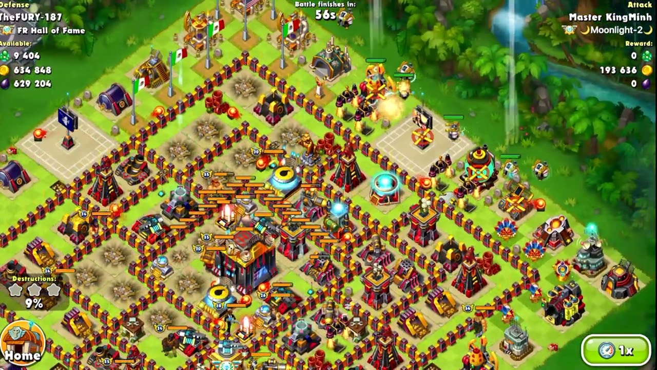 Jungle Heat - Attack on TheFURY-187 with all level 40 heroes (again)