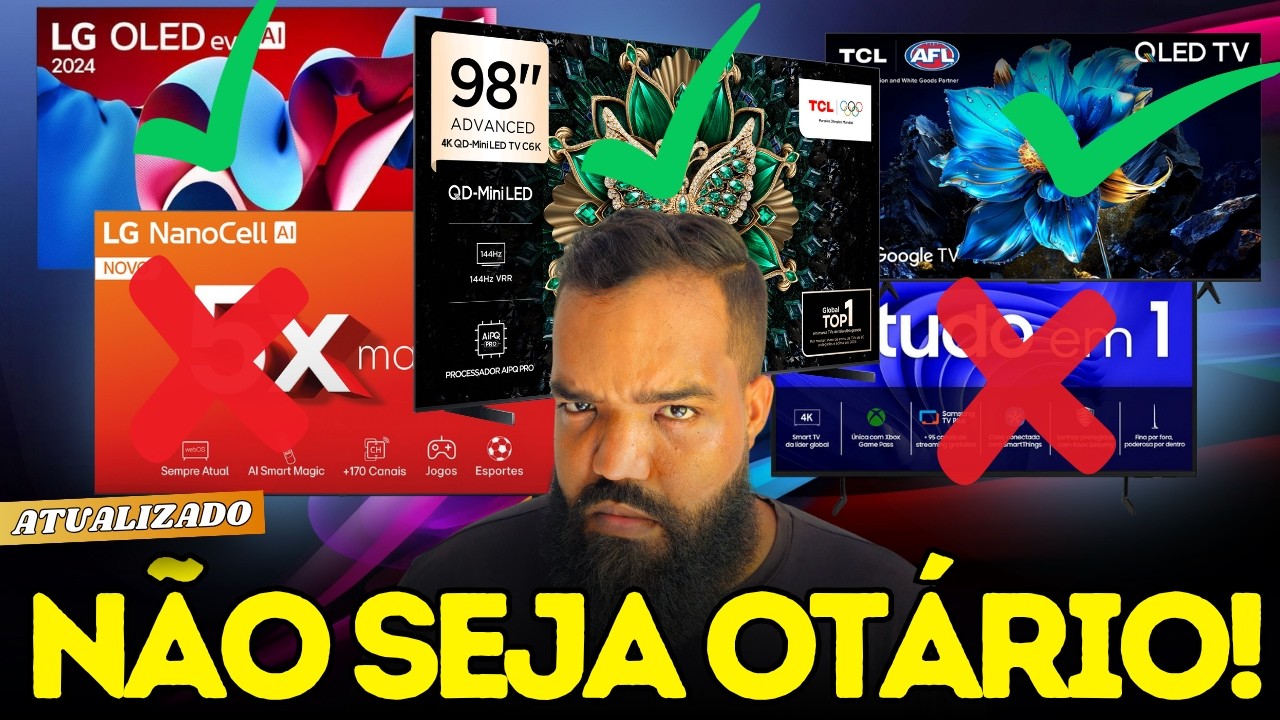 5 Melhores SMART-TV para COMPRAR de Olhos Fechados em 2025 (BOA E BARATA!!!) [VERS&Atilde;O ATUALIZADA]